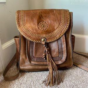Patricia Nash Backpack with Tassel Closure